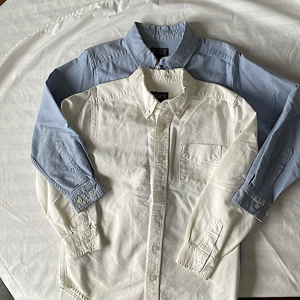 2 button down shirts from The Children’s Place size M (7-8)